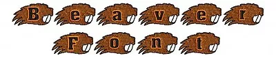 Beavers Font Machine Embroidery Designs On CD In 3 Sizes For 249 Files • $8.99