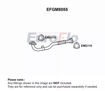 Exhaust Pipe Fits VAUXHALL VECTRA C 1.9D Front 02 To 09 EuroFlo 5854235 Quality • $57.65