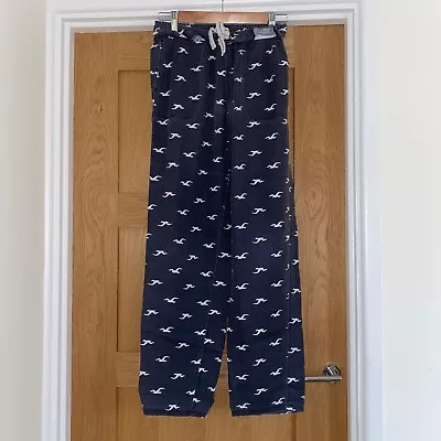 Hollister All Over Logo Pattern PJ Pyjama Bottoms • £9.99