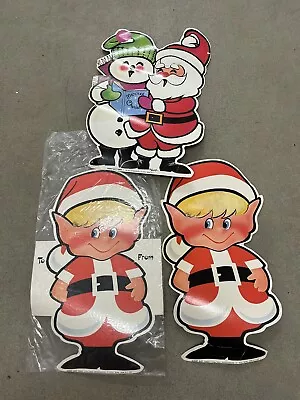 Vintage Christmas. 1966 Giant Decor/ Gift Tags. Cardboard Pictures. • $10