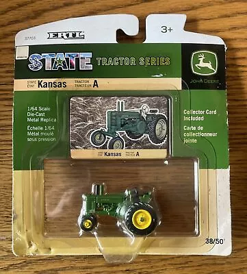 Ertl John Deere Model A Tractor #38 State Series Kansas 1/64 Scale • $14.99