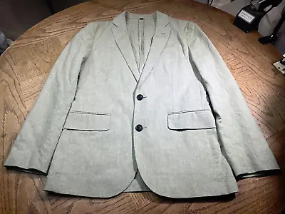 J. Crew Ludlow Sport Coat Mens 34S Green Linen Cotton Blazer Suit Jacket Somelos • $67.50