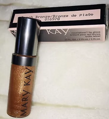 NEW NIB Mary Kay Nourishine Plus Lip Gloss BEACH BRONZE .27oz Discontinued • $18.99