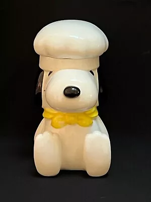 VTG 1958 Snoopy Chef Cook Cookie Jar 7.5” Ceramic United Feature Syndicate Japan • $60