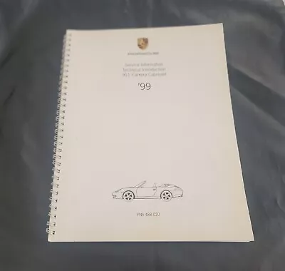 1999 Porsche 911 996 Carrera Cabriolet SERVICE INFORMATION MANUAL Original • $49.99