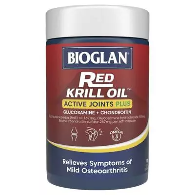 Bioglan Red Krill Oil Active Joints Plus - 90 Capsules • $39.31