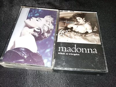 Madonna - Like A Virgin & True Blue - Cassette Tapes - 1984 • $4