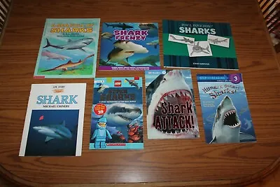 7 Sharks NF Nonfiction Science Readers Books Lot Draw Attack Hungry • $7.99