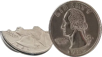 Hinged Bite And Folding Quarter Coin Magic Trick Quarter Magic • $8.95