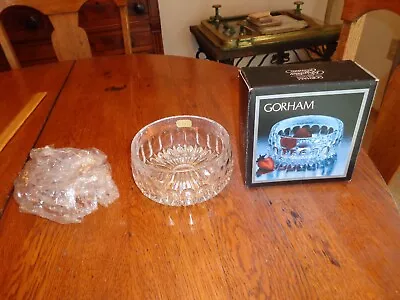 Gorham Crystal Bowl Kingsbury  Full Lead 5 1/4  Vintage Germany #CSH2 Org. Box • $20