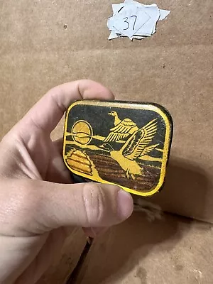 Wild Ducks Flying Over Water  - Harmony Metals Vintage Solid Brass Belt Buckle • $19.95