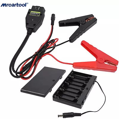 OBD2 Car ECU Memory Saver Emergency Power Supply Cable 12V Battery Replace Tool • $16.99