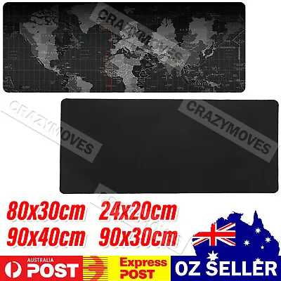 Gaming Mouse Desk Mat Extended Anti-slip Rubber 4 Size Mousepad VIC • $6.53