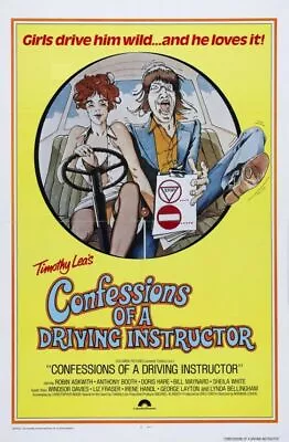 Confessions Driving Instructor B-movie Reproduction Art Print A4 A3 A2 A1 • £15.60