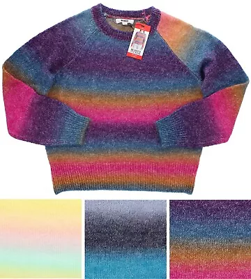 $15.99 • Buy Steve Madden BB Dakota Sweater BM16118W Women's Ombre Stripe Sweater MSRP $89