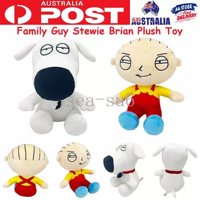 Family Guy Stewie Brian Plush Toy Soft Stuffed Doll Kids Christmas Birthday Gift • $23.27