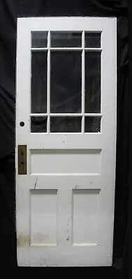 34 X86 X2 Antique Vintage Old SOLID Wood Wooden Entry Exterior Door Window Glass • $699.99