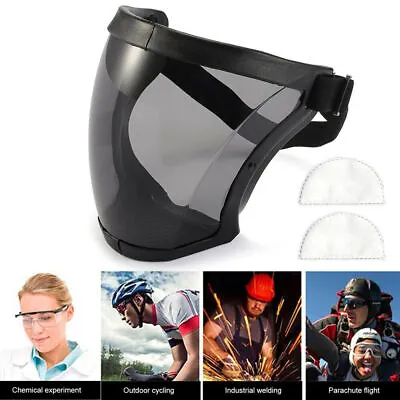 Anti-fog Full Face Shield Super Protective Head Cover Transparent Safety  • £9.44