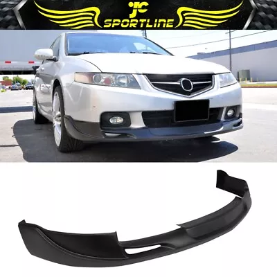 Fits 04-05 Acura TSX Mug Style Front Bumper Lip Spoiler PU Unpainted Black • $114.99