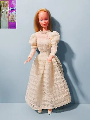 Vintage 1980 Barbie Standard Steffie Face Superstar 7382 In Beautiful Bride 9907 • $145.99