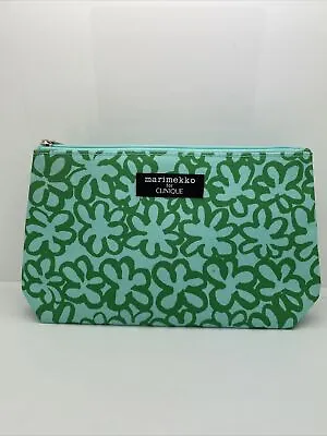 Marimekko For Clinique Zipper Makeup Bag Teal And Green • $5.99
