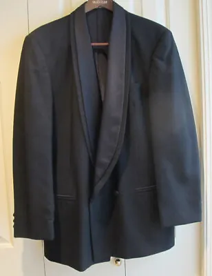 Oscar De La Renta Tuxedo Jacket~Black~Mens 40L~Vintage~Formal~Classic~FREE H • $59