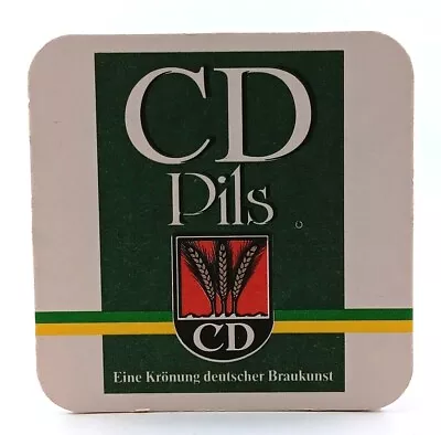 Vintage German Dinkelacker Brewery CD Pilsner Beer Coaster--S352 • $4