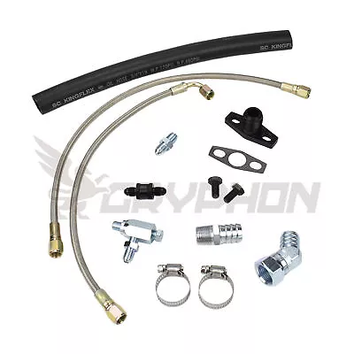 Turbo Oil Feed Return Line Kit For HONDA B16 B18 D15 D16 HKS 2510 2835 3037 3040 • $166.38