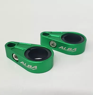 YFZ 450 YFZ 450R Banshee Blaster Brake Line Clamps Alba Racing  Green BLC G • $17.99