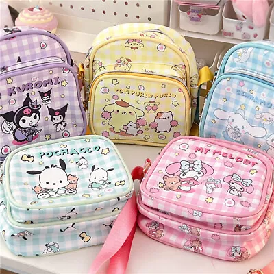 Hello Kitty Cinnamoroll Mini Pu Shoulder  Bag Backpack Shoulder Bag Kids Gifts • $28.59