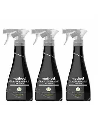 3 X Method Daily Granite And Marble Cleaner Spray 354ml Gentle Non-Toxic • £15.15