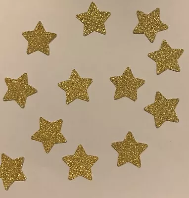 GOLD GLITTER Stars CONFETTI Christmas Table Decoration Princess Birthday Wedding • £2.49