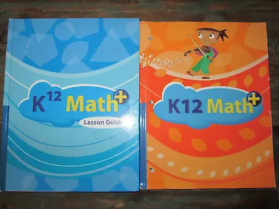 2) K12 Home School Math+ Lesson Guide Book PLUS Activity Book~~Ships FREE • $34.99