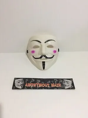 V For Vendetta Guy Fawkes Fancy Dress Halloween Face Mask Anonymous Party • £6.99