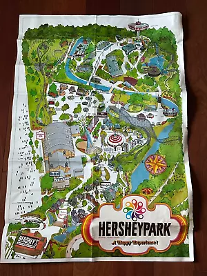 Vintage Hersey Park 70's Colorful Map Pennsylvania Amusement Park **rare** • $32