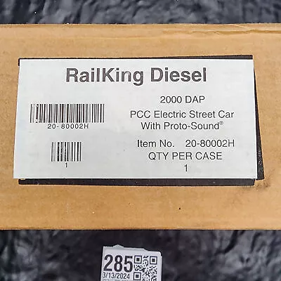 MTH Dealer #2000-DAP Trains PCC Electric Streetcar With Proto Sound 20-80002H 🚋 • $99.95