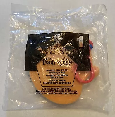 McDonalds Happy Meal Toy Book Of Pooh #1 Winnie The Pooh Message Pad 2001 New • $12