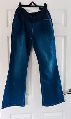 MOTHERCARE MODA Maternity Jeans - Size 12 - Waist 14” Relaxed - Inner Leg 30” • £2.99