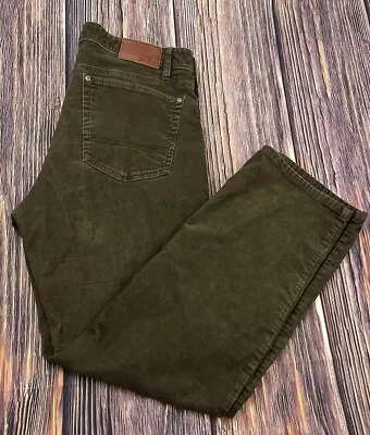 Orvis Green Corduroy Straight Leg Jeans Mens Sz 36x30 (Measures 36x30) • $16.99