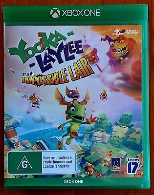 Yooka Laylee And The Impossible Lair - Xbox One Game - Like New - FREE POSTAGE • $12.95