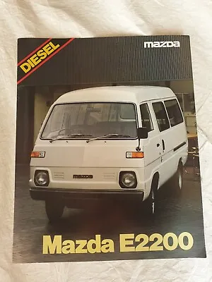 1970s MAZDA E2200 DIESEL VAN Original Sales Brochure  • $3.56