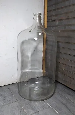 Vintage Clear Glass 6 Gallon Carboy Jug Italy - For Wine Beer Home Brew A • $99