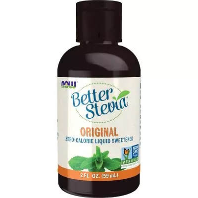 NOW Foods Better Stevia Zero-Calorie Liquid Sweetener - Original 2 Fl Oz Liq • $9.06