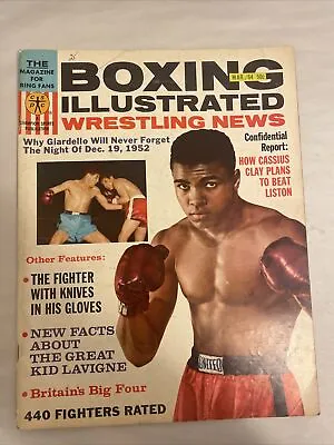 Boxing Illustrated Wrestling News Magazine March 1964 Cassius Clay Giardello • $12.99