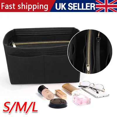 Women Organiser Handbag Travel Bag Insert Liner Purse Large Tidy Pouch Tote Bag • £7.89