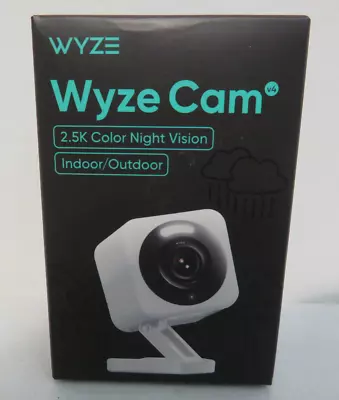 Wyze Cam V4 2K HD Wi-Fi Smart Home Security Camera Indoor/Outdoor NEW SEALED • $34.99