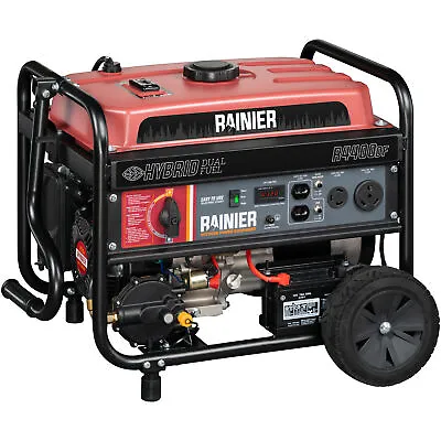 Rainier 4400 Peak Watt Dual Fuel Portable Generator Gas Or Propane • $349