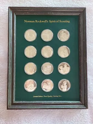 Boy Scouts Of America Norman Rockwell 12 Scout Law Coins / Medals Great Gift! • $399.99