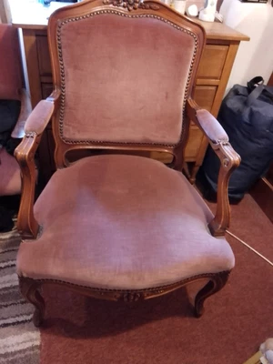£75 • Buy Victorian Arm Chair Louis XV Style