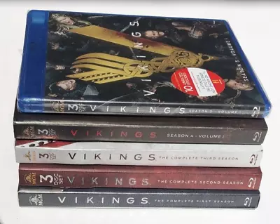 Vikings TV Series Blu-Ray Lot Season 1 2 3  & 4:Vol 1 & 5:Vol 1 READ DESCRIPTION • $33.49